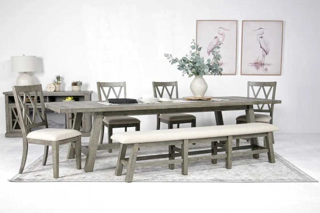 Mor Furniture Telluride Dining Bench In Driftwood