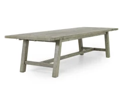 Mor Furniture Telluride Dining Table & 4 X-Back Chairs & Bench In Driftwood