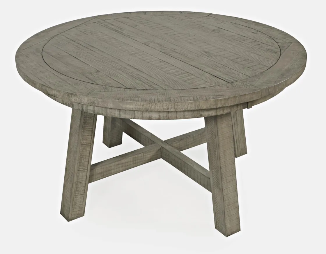 Mor Furniture Telluride Round Dining Table & 4 Chairs In Driftwood