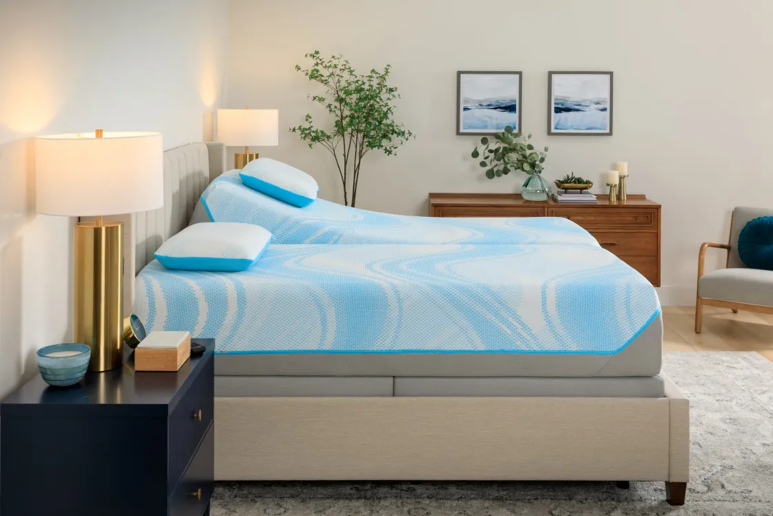 Mor Furniture Tempur-Pedic® Activebreeze® Ii Medium Hybrid Mattress & Ergo Pro Smart Air Adjustable Foundation, Twin Xl