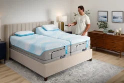 Mor Furniture Tempur-Pedic® Activebreeze® Ii Medium Hybrid Mattress & Ergo Pro Smart Air Adjustable Foundation, Twin Xl