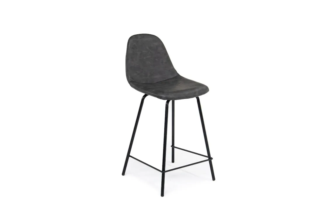 Mor Furniture Theo Counter Height Stool In Slate
