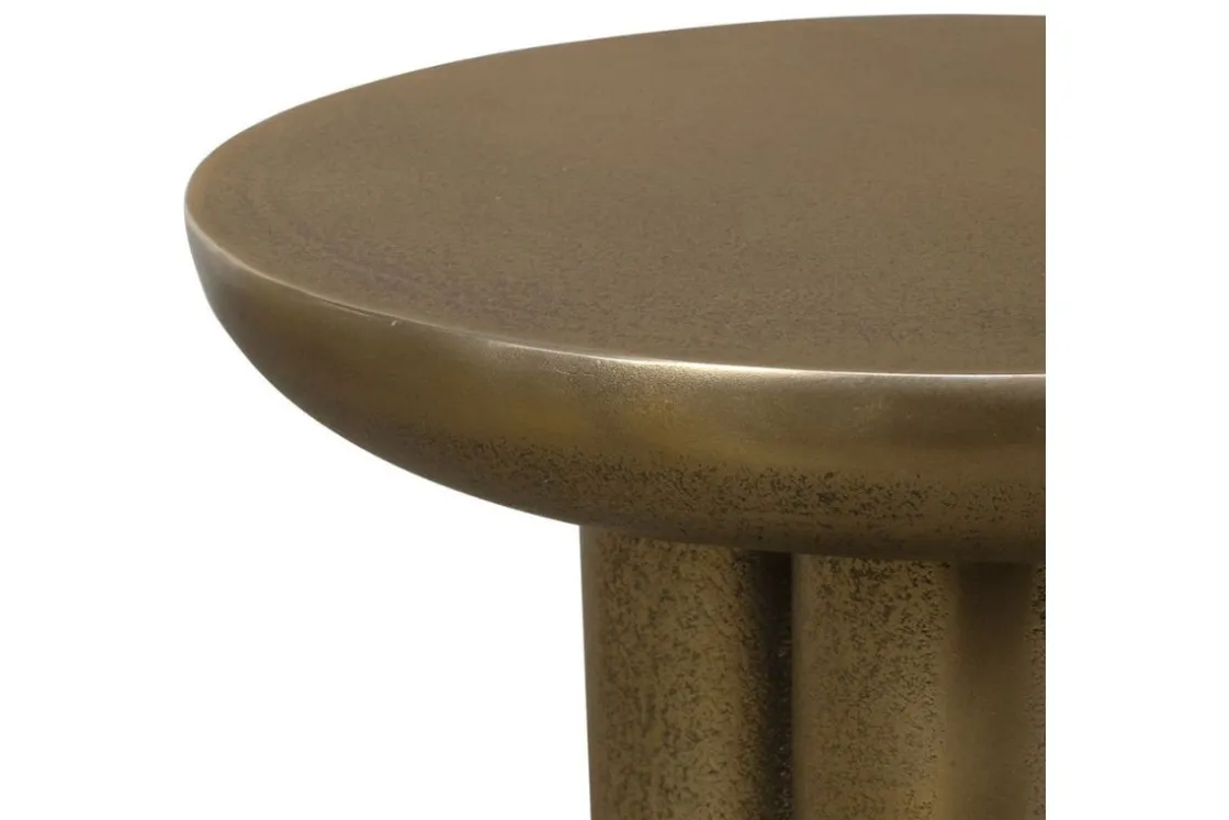 Mor Furniture Thorp Outdoor Round Accent Table In Bronze