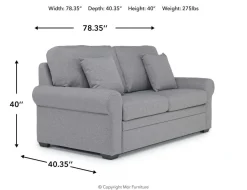 Mor Furniture Tilda Full Sleeper Loveseat W/ Gel Mattress In Meluco