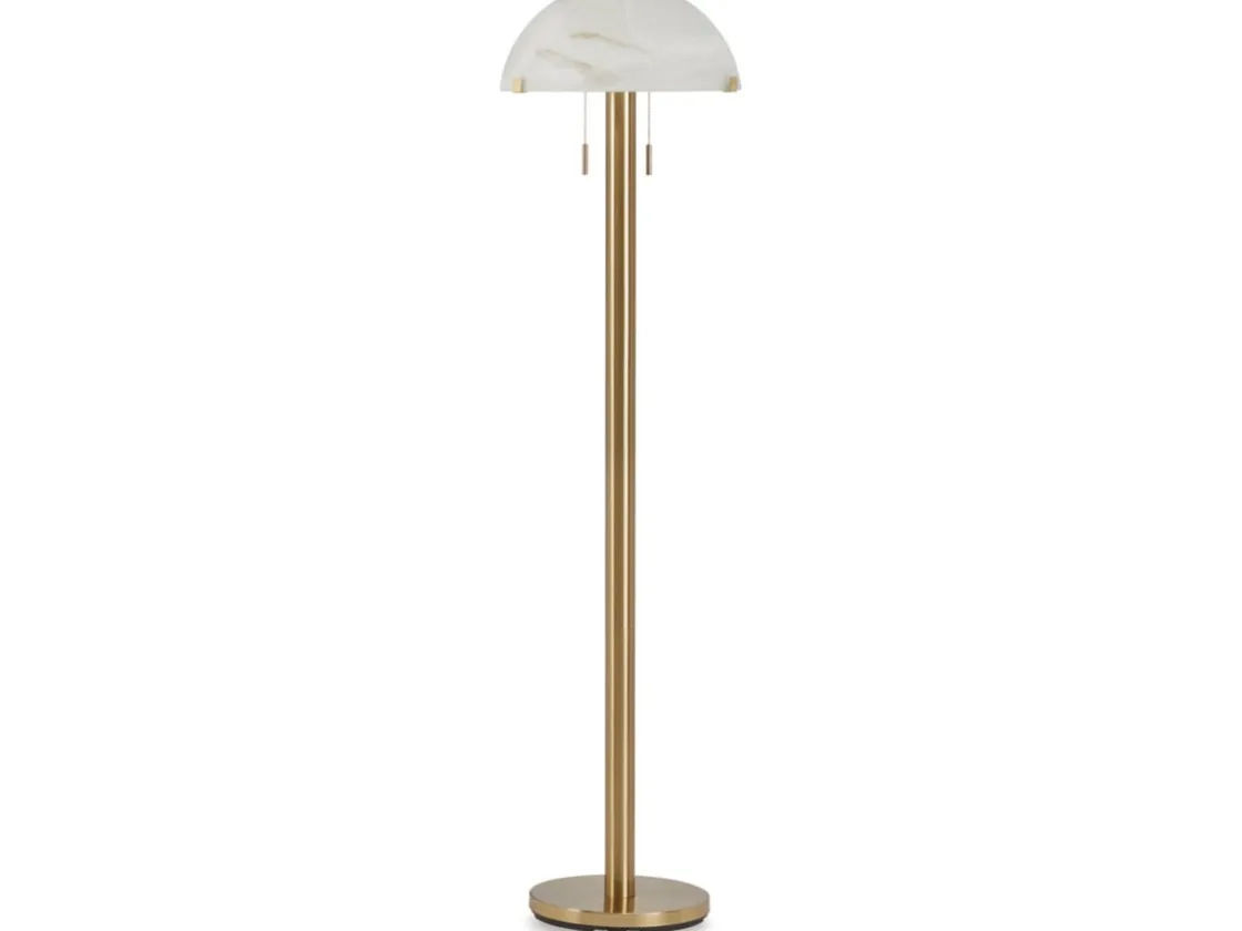 Mor Furniture Tobbinsen Floor Lamp In Brass Finish