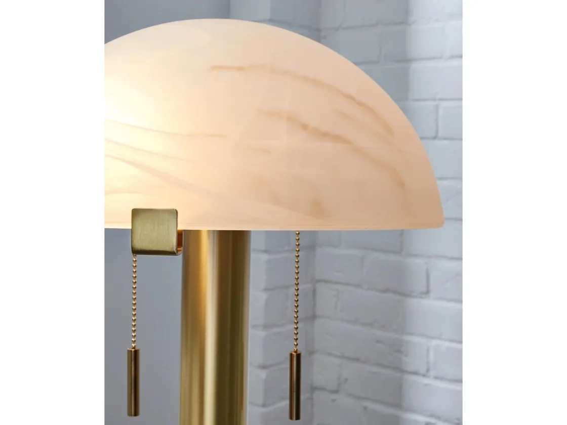 Mor Furniture Tobbinsen Floor Lamp In Brass Finish