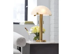 Mor Furniture Tobbinsen Floor Lamp In Brass Finish