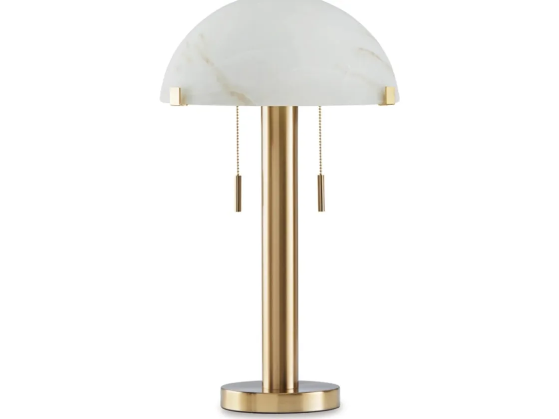 Mor Furniture Tobbinsen Floor Lamp In Brass Finish