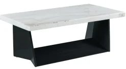 Mor Furniture Tobias Coffee Table In Dark Marble
