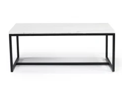 Mor Furniture Torin Coffee Table In White Marble/Black