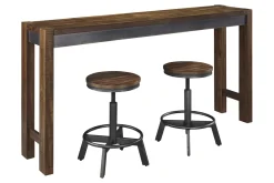 Mor Furniture Torjin Counter Height Sofa Bar Table In Brown