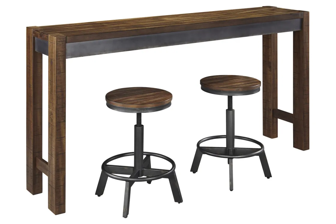 Mor Furniture Torjin Counter Height Sofa Bar Table In Brown