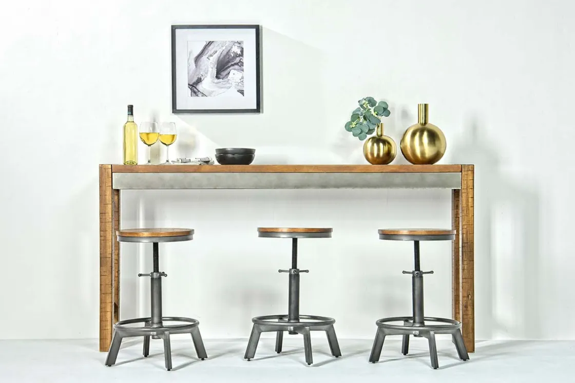 Mor Furniture Torjin Counter Height Sofa Bar Table In Brown