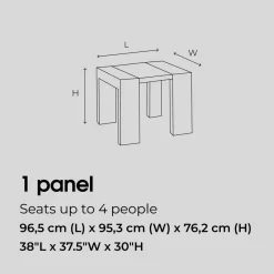 Mor Furniture Transformer Extendable Dining Table, 4 Chairs & Bench In Scandinavian Oak