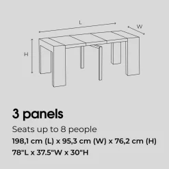 Mor Furniture Transformer Extendable Dining Table, 4 Chairs & Bench In Scandinavian Oak