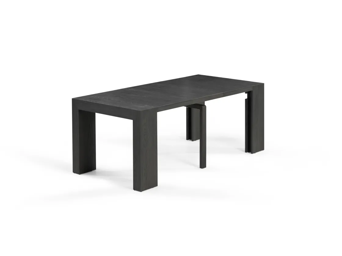 Mor Furniture Transformer Extendable Dining Table, 4 Chairs & Bench In Scandinavian Oak