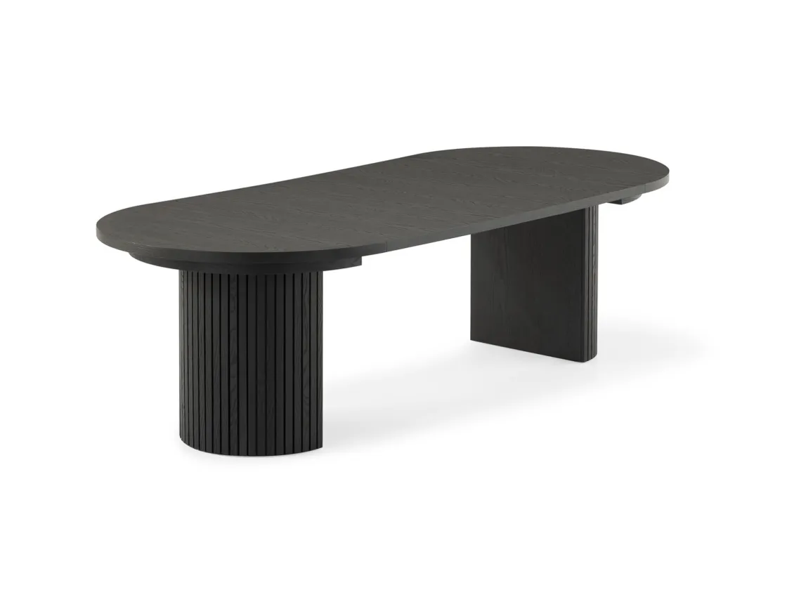 Mor Furniture Transformer Round Extendable Dining Table In Scandinavian Oak
