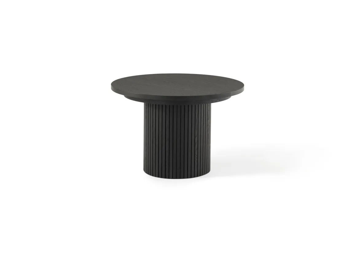 Mor Furniture Transformer Round Extendable Dining Table & 4 Chairs In Scandinavian Oak