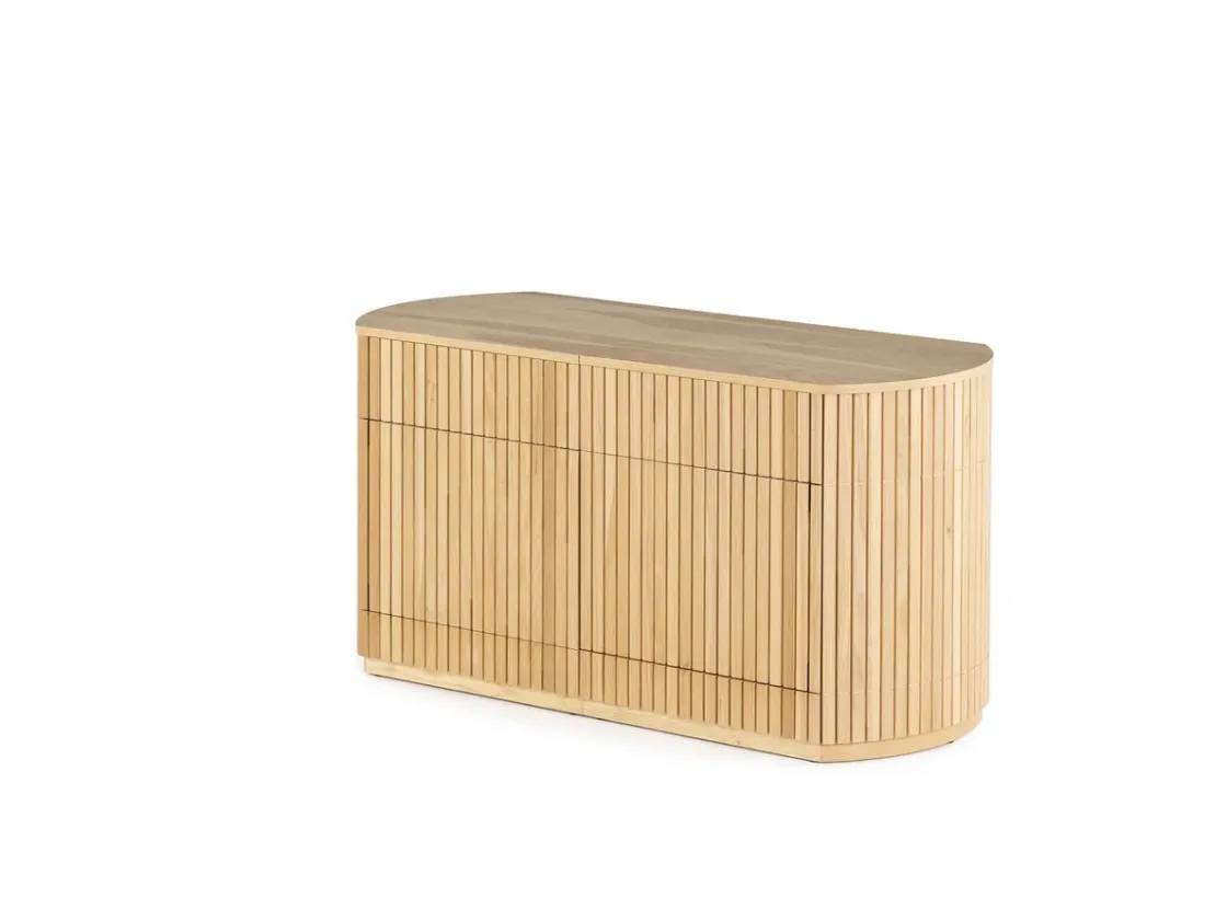 Mor Furniture Transformer Round Server In Scandinavian Oak