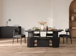 Mor Furniture Transformer Round Server In Scandinavian Oak