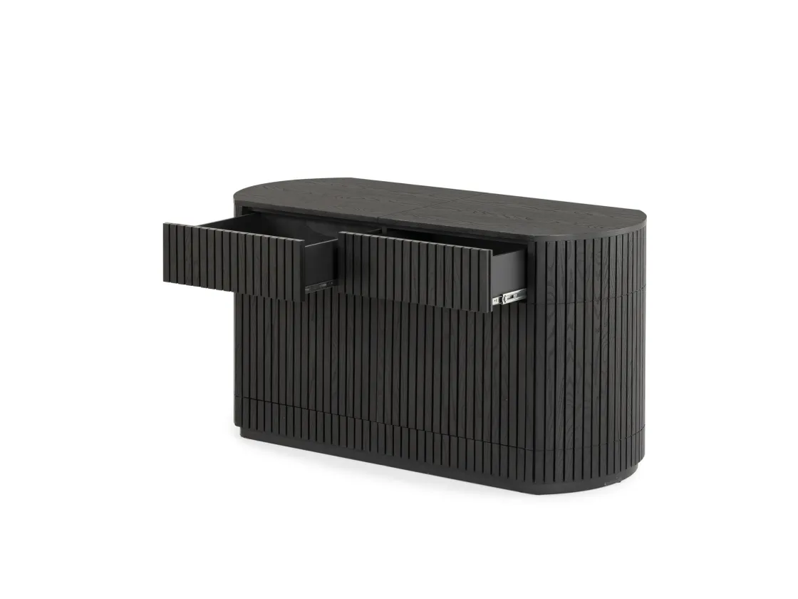 Mor Furniture Transformer Round Server In Scandinavian Oak