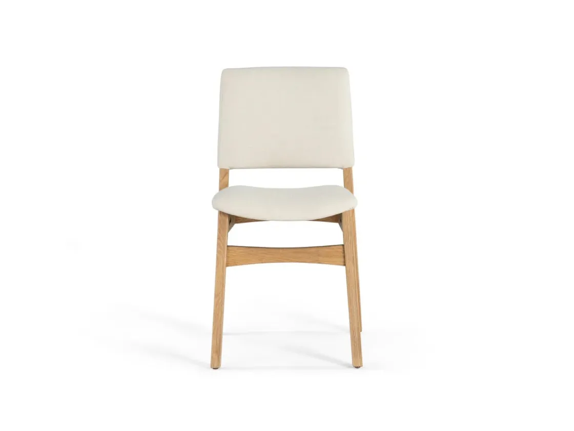 Mor Furniture Transformer Stackable Side Chair In Scandinavian Oak & Creamy