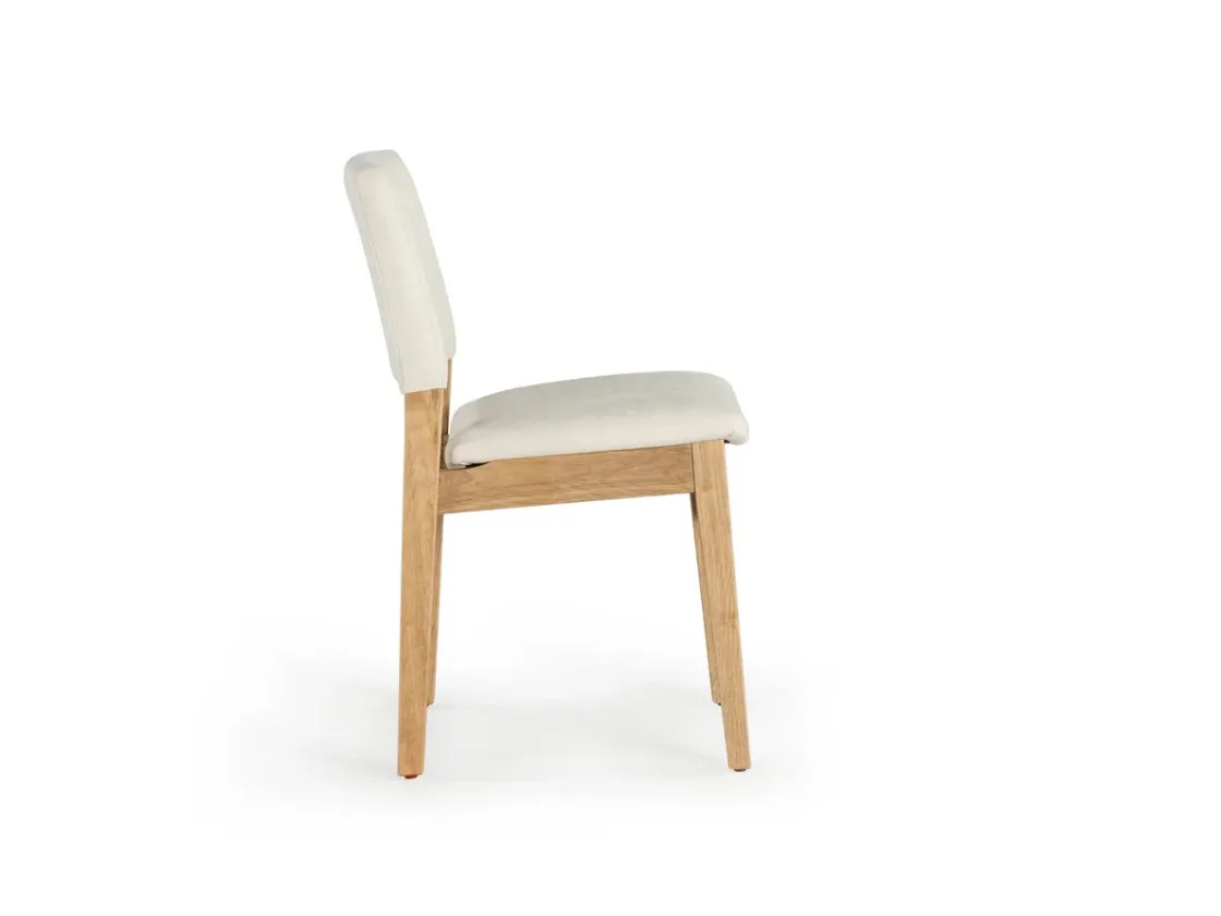 Mor Furniture Transformer Stackable Side Chair In Scandinavian Oak & Creamy