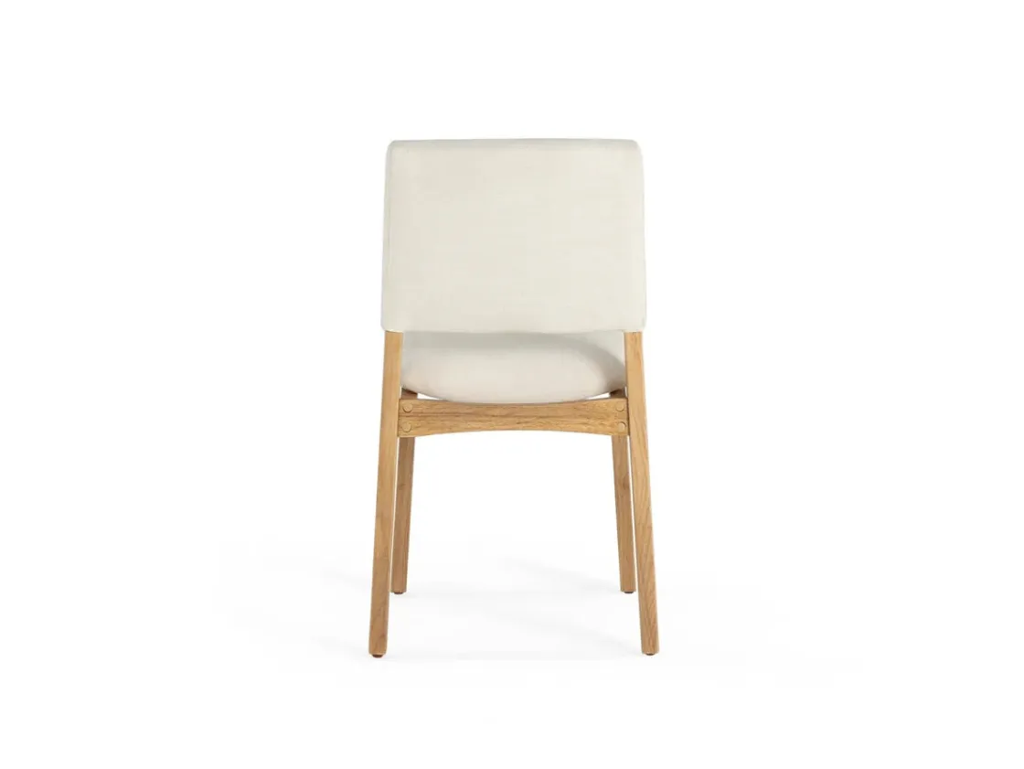 Mor Furniture Transformer Stackable Side Chair In Scandinavian Oak & Creamy