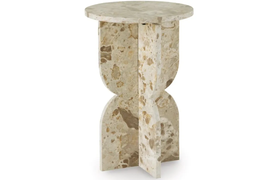 Mor Furniture Treygan Accent Table In Beige