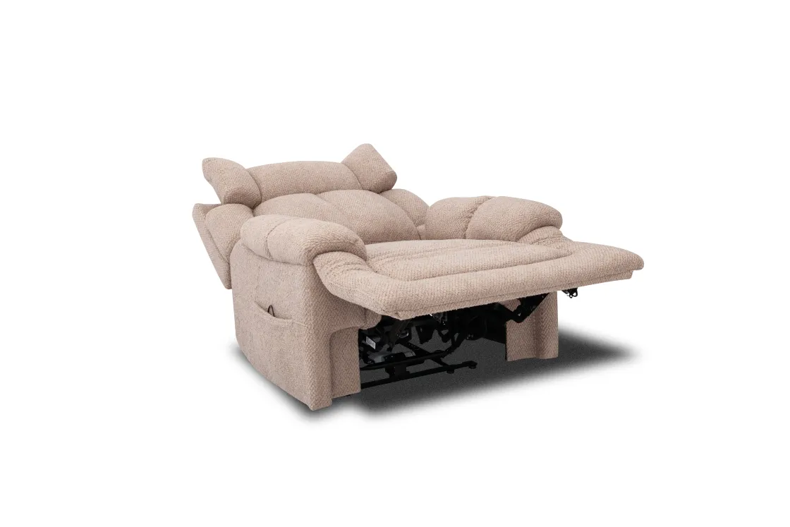 Mor Furniture Tucker 2 Power Theater Recliner W/ Immersive Sound In Light Brown