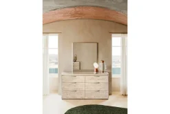 Mor Furniture Tullia Dresser W/ Lights In Pearl Line/Eco Stone