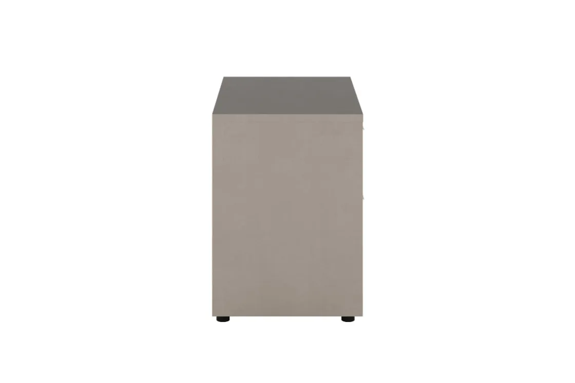 Mor Furniture Tullia Nightstand In Pearl Line/Travertino Eco Stone