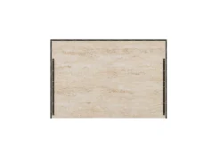 Mor Furniture Tullia Upholstered Panel Bed In Pearl Line/Eco Stone, Queen