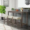 Mor Furniture Turner Counter Height Sofa Bar Table W/ 3 Stools In Gray