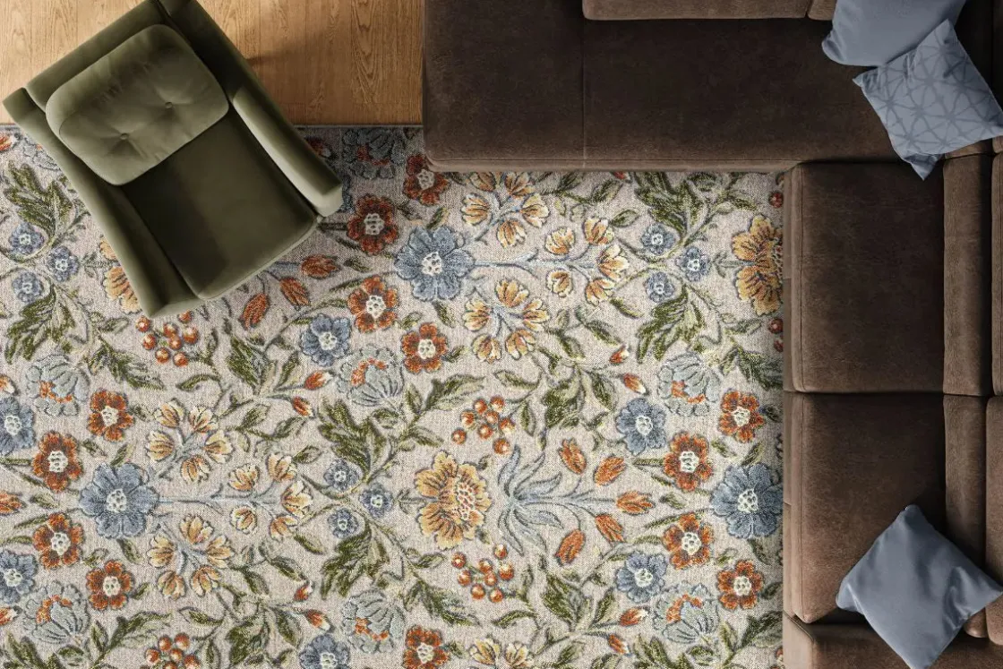 Mor Furniture Tweed Ridge Rug In Multicolor/Ivory, 5’ X 7’