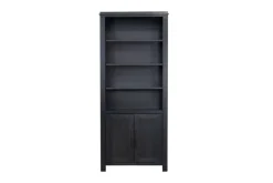 Mor Furniture Tybee 2 Door Bookcase In Black