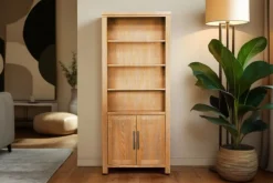 Mor Furniture Tybee 2 Door Bookcase In Black