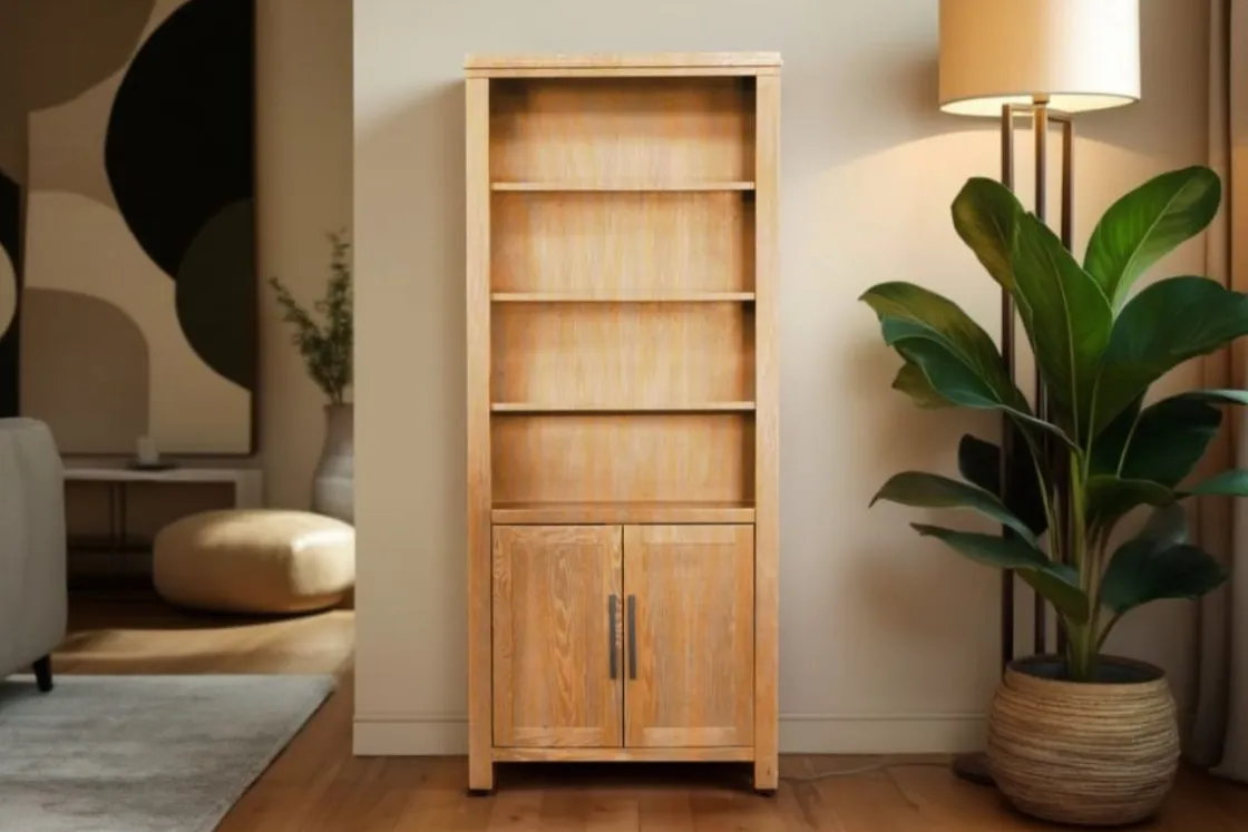 Mor Furniture Tybee 2 Door Bookcase In Black