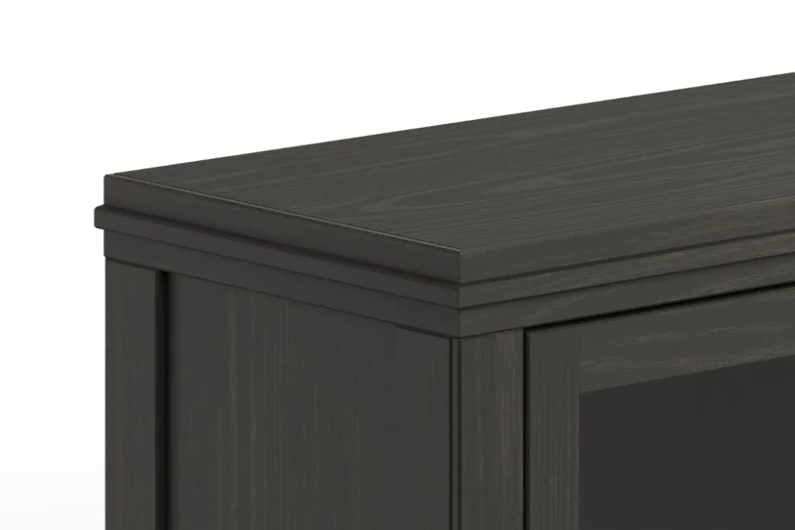 Mor Furniture Tybee Fireplace Console In Black, 85 Inch