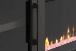 Mor Furniture Tybee Fireplace Console In Black, 85 Inch