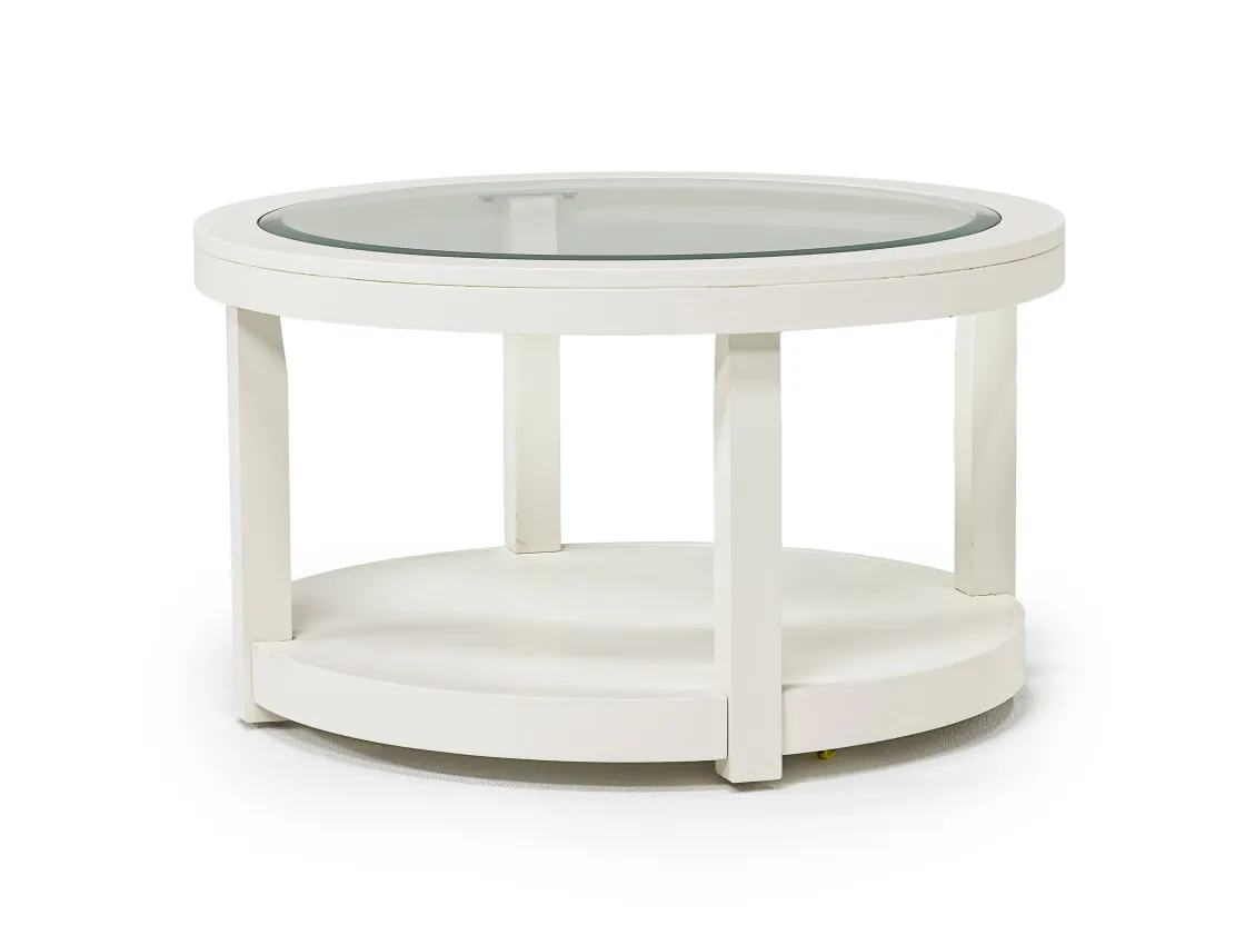 Mor Furniture Urban Round Coffee Table In White