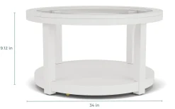 Mor Furniture Urban Round Coffee Table In White