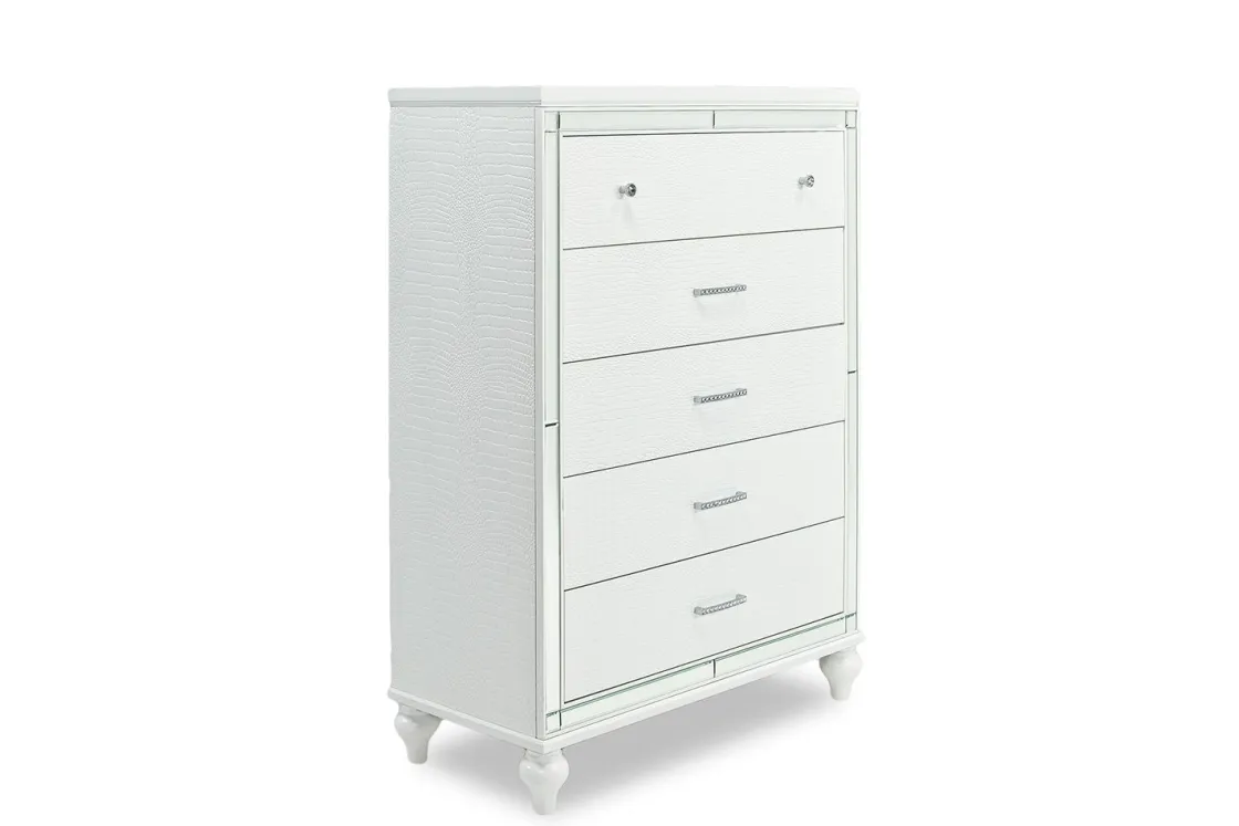 Mor Furniture Valentino Chest In White