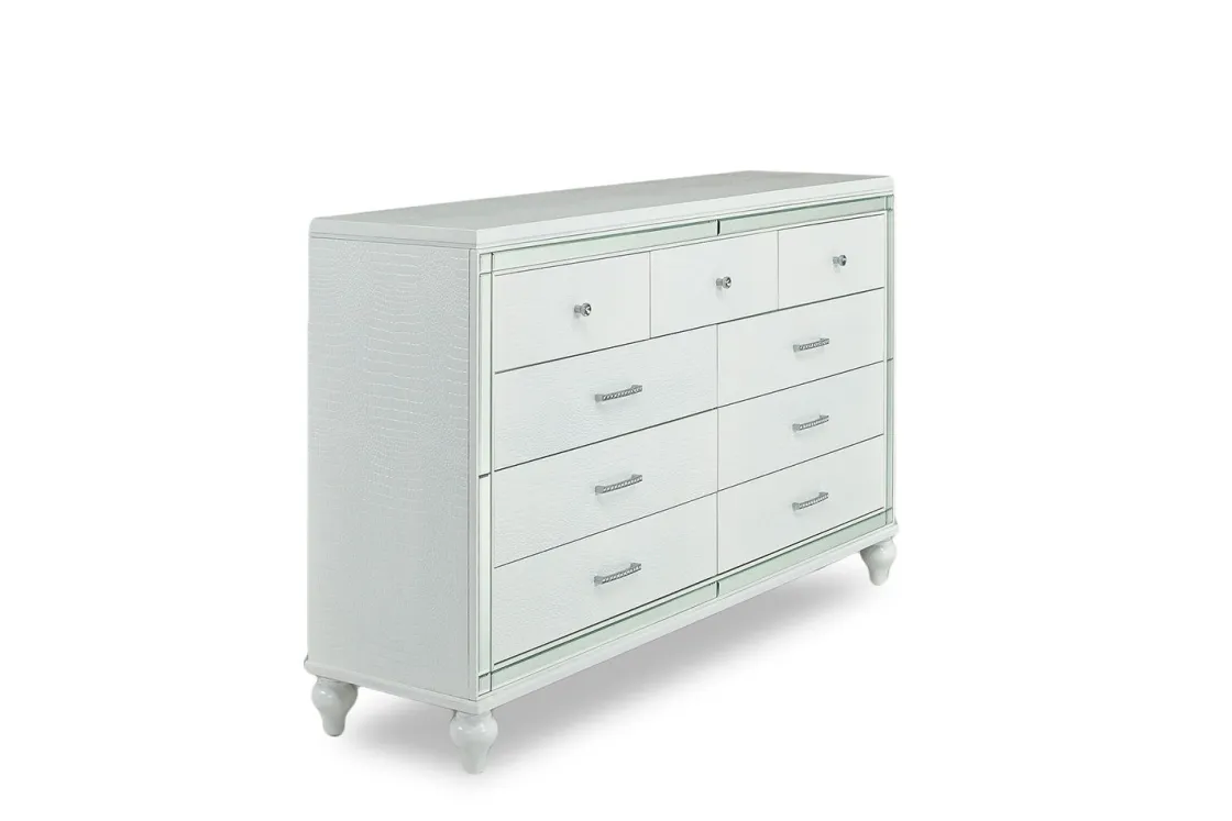 Mor Furniture Valentino Dresser In White