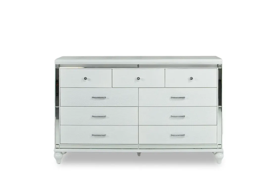 Mor Furniture Valentino Dresser In White