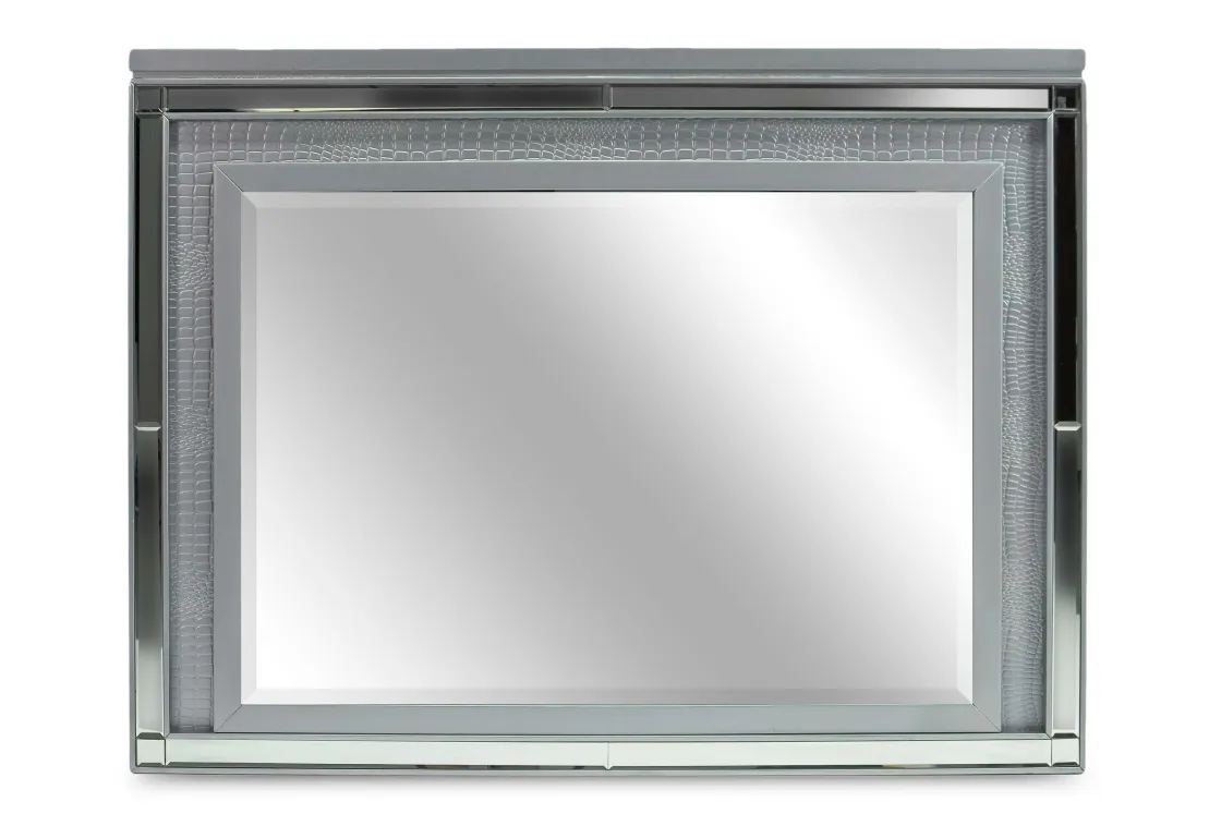 Mor Furniture Valentino Mirror In Silver
