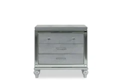 Mor Furniture Valentino Nightstand In Silver