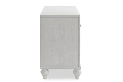 Mor Furniture Valentino Nightstand In Silver