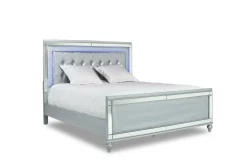 Mor Furniture Valentino Panel Bed In White, Twin
