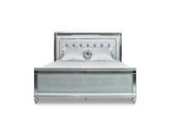 Mor Furniture Valentino Panel Bed In White, Twin
